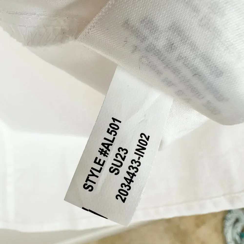 J.Crew Button-up cotton poplin shirt in signature fit Cotton White 2X NWT
